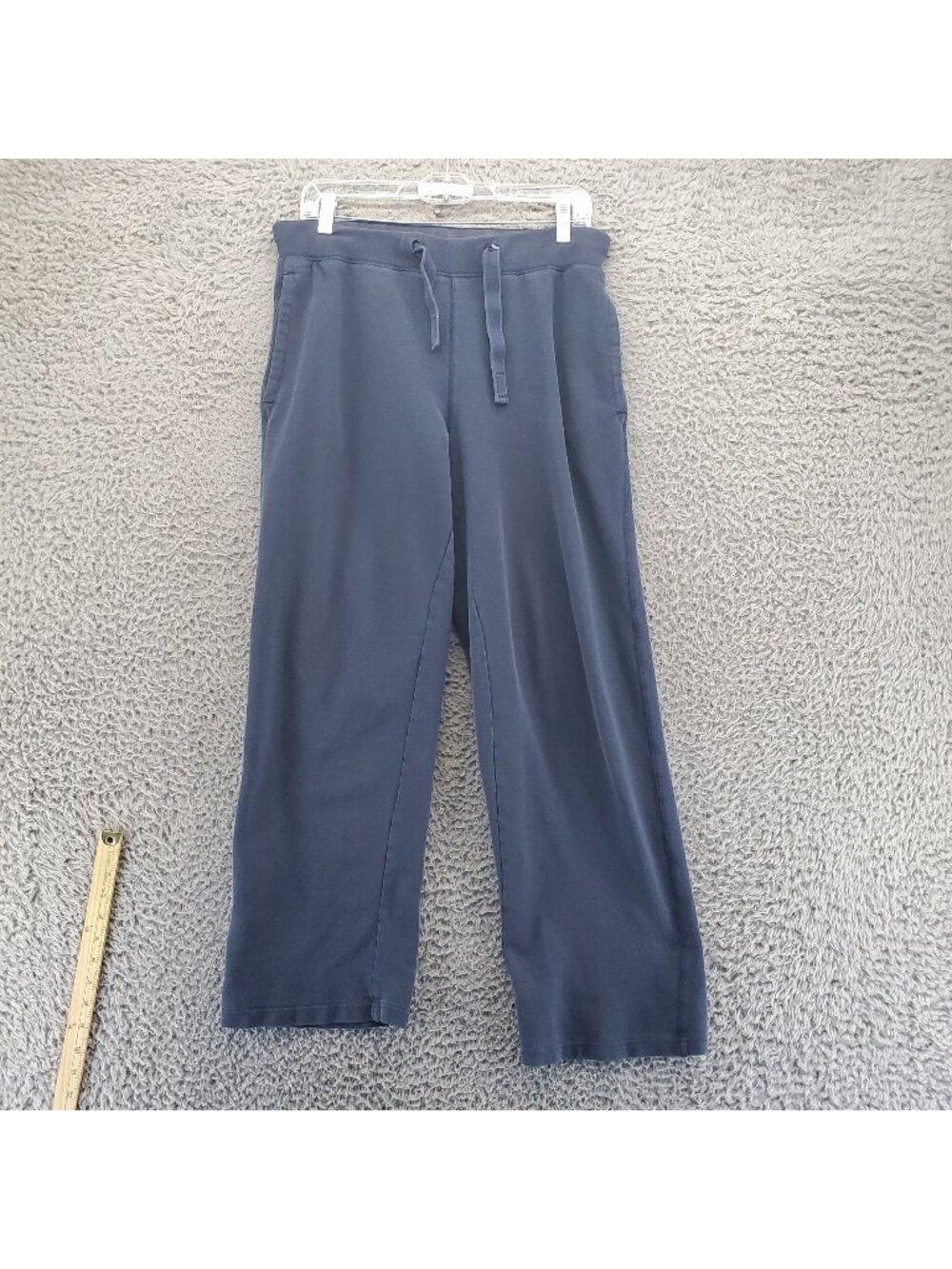 Old Navy Pants Womens Small Blue Cotton Blend Drawstring Wide Leg *Read*